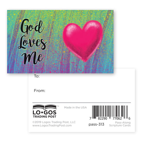 Children and Youth, Pass Along Scripture Cards, God Loves Me, Pack of 25