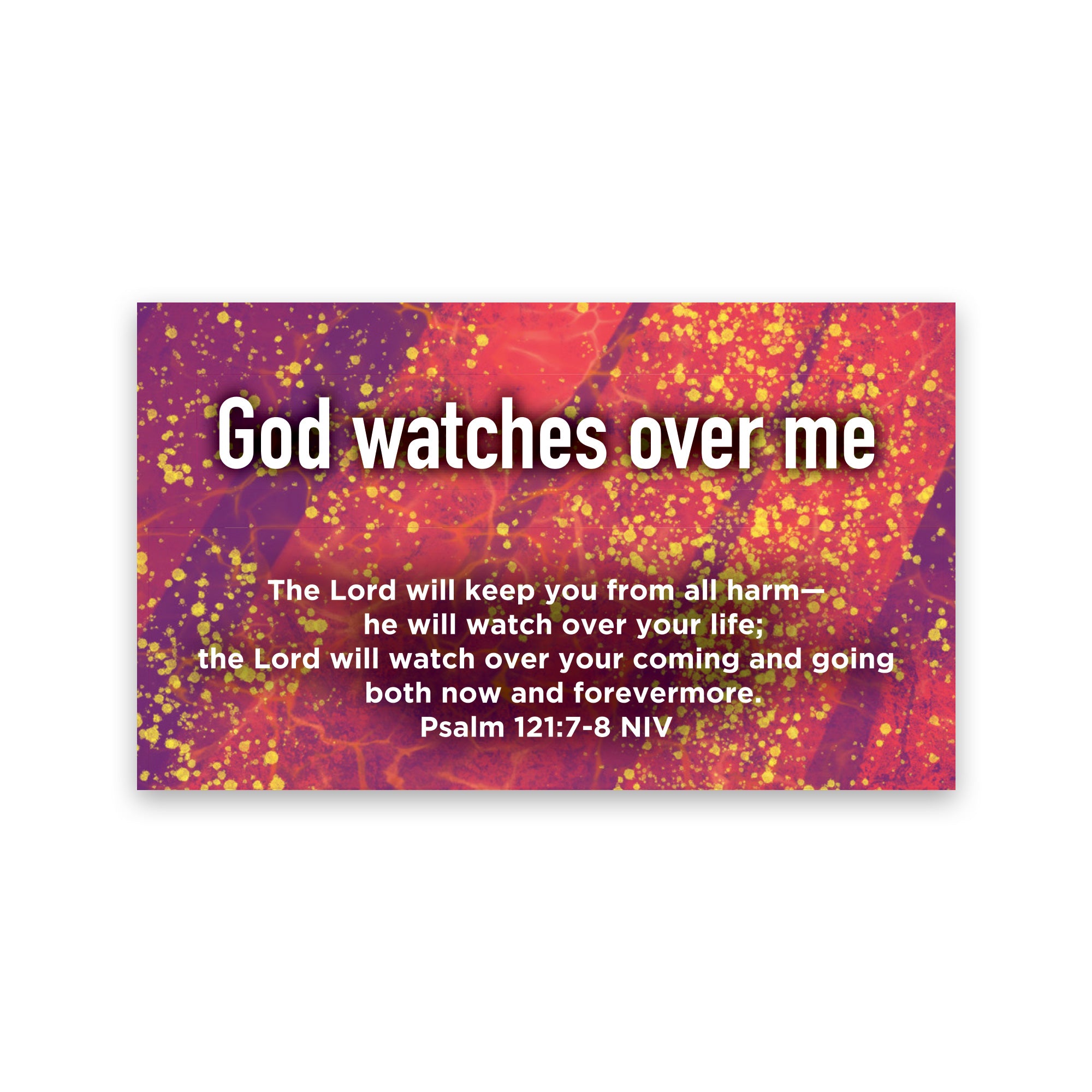 Children and Youth, Pass Along Scripture Cards, God Watches Over Me, Psalm 121:7-8, Pack of 25