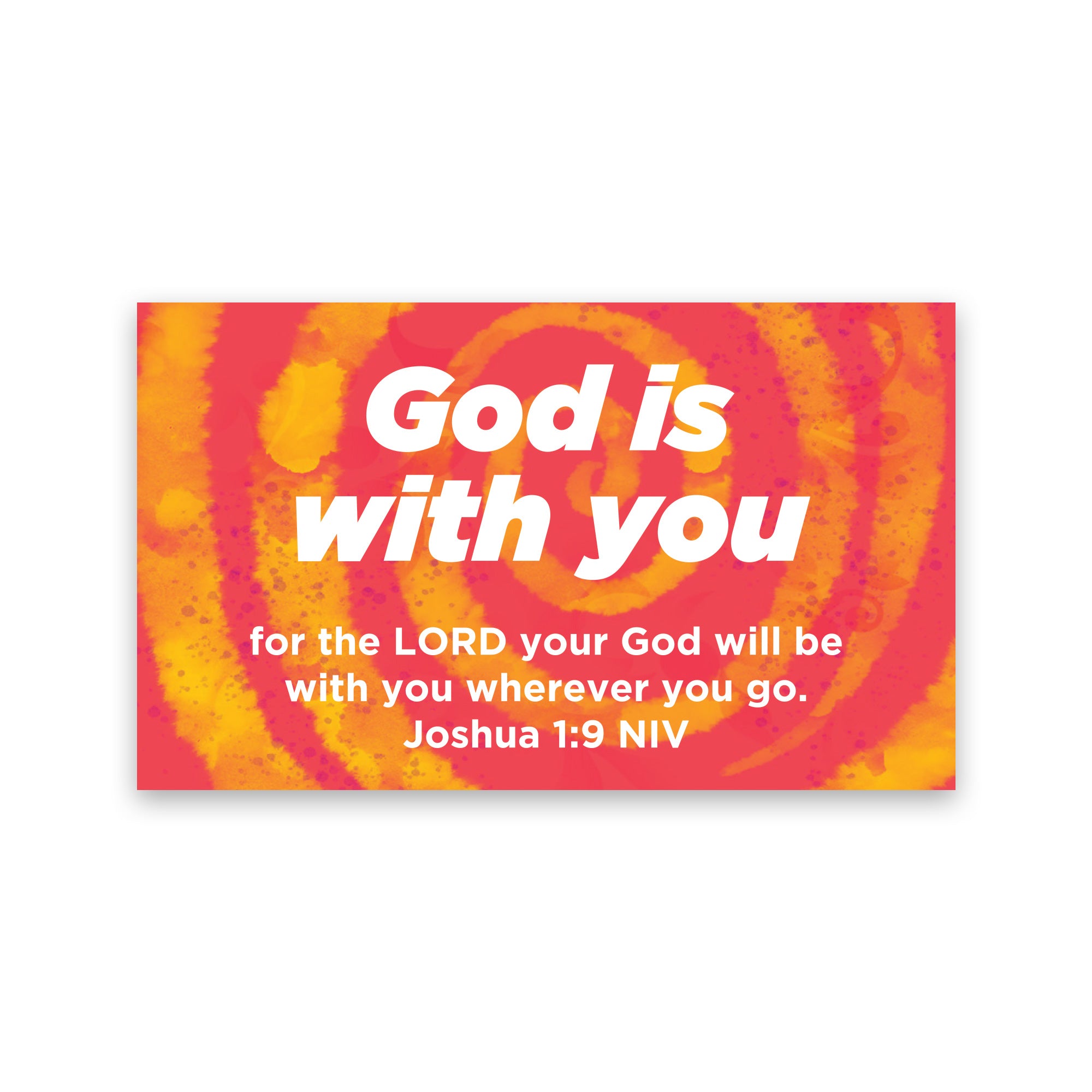 Children and Youth, Pass Along Scripture Cards, God is With You, Joshua 1:9, Pack of 25