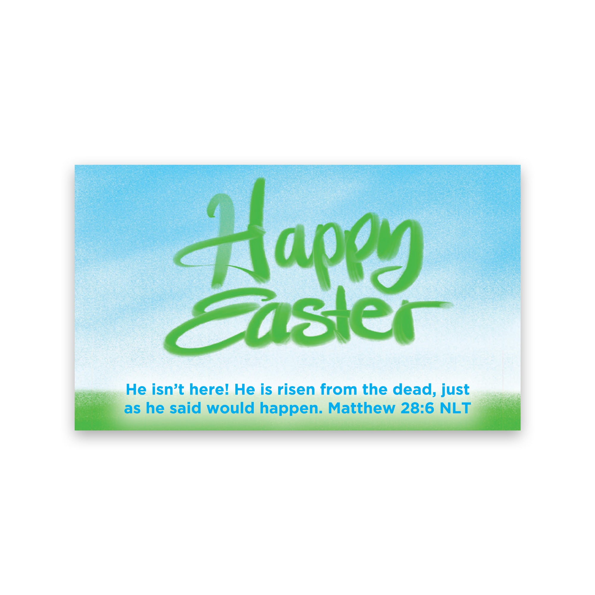 Easter, Pass Along Scripture Cards, Happy Easter, Matthew 28:6, Pack of 25