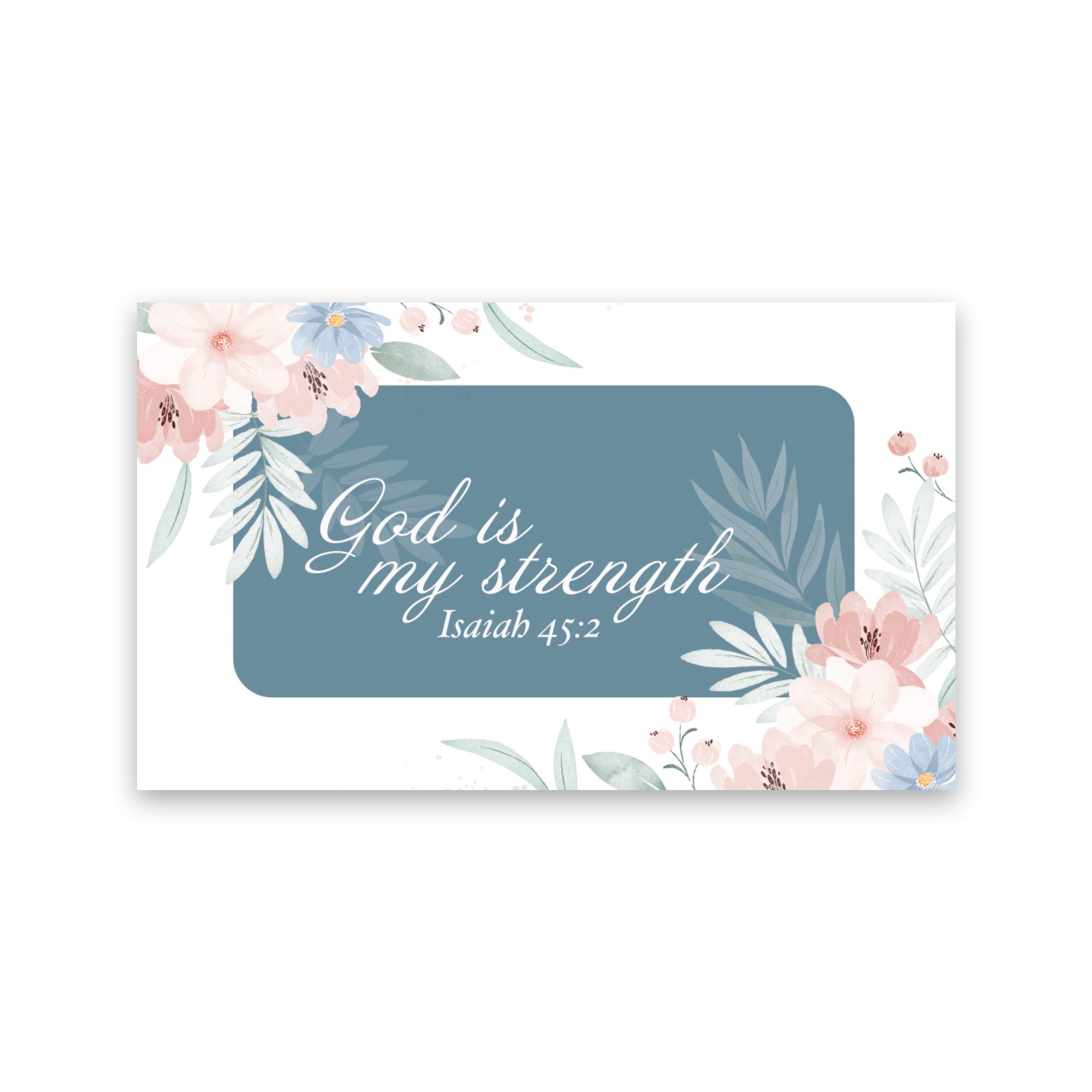 God is my strength, Isaiah 45:2, Pass Along Scripture Cards, Pack of 2 ...