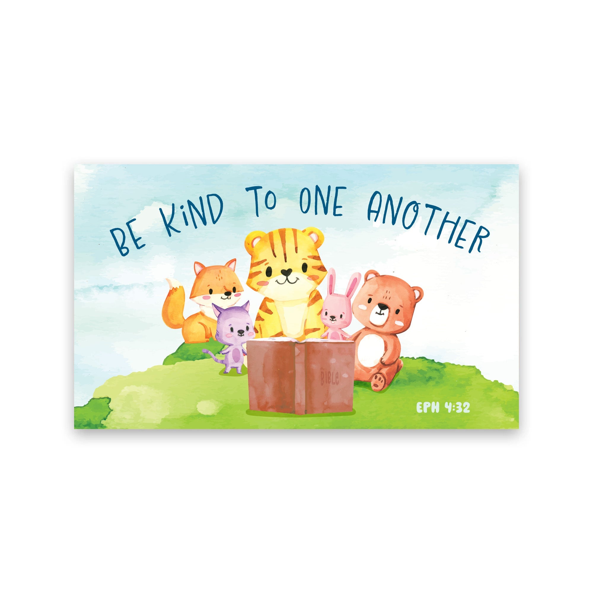 Animals, Be Kind, Eph 4:32, Pass Along Scripture Cards, Pack of 25