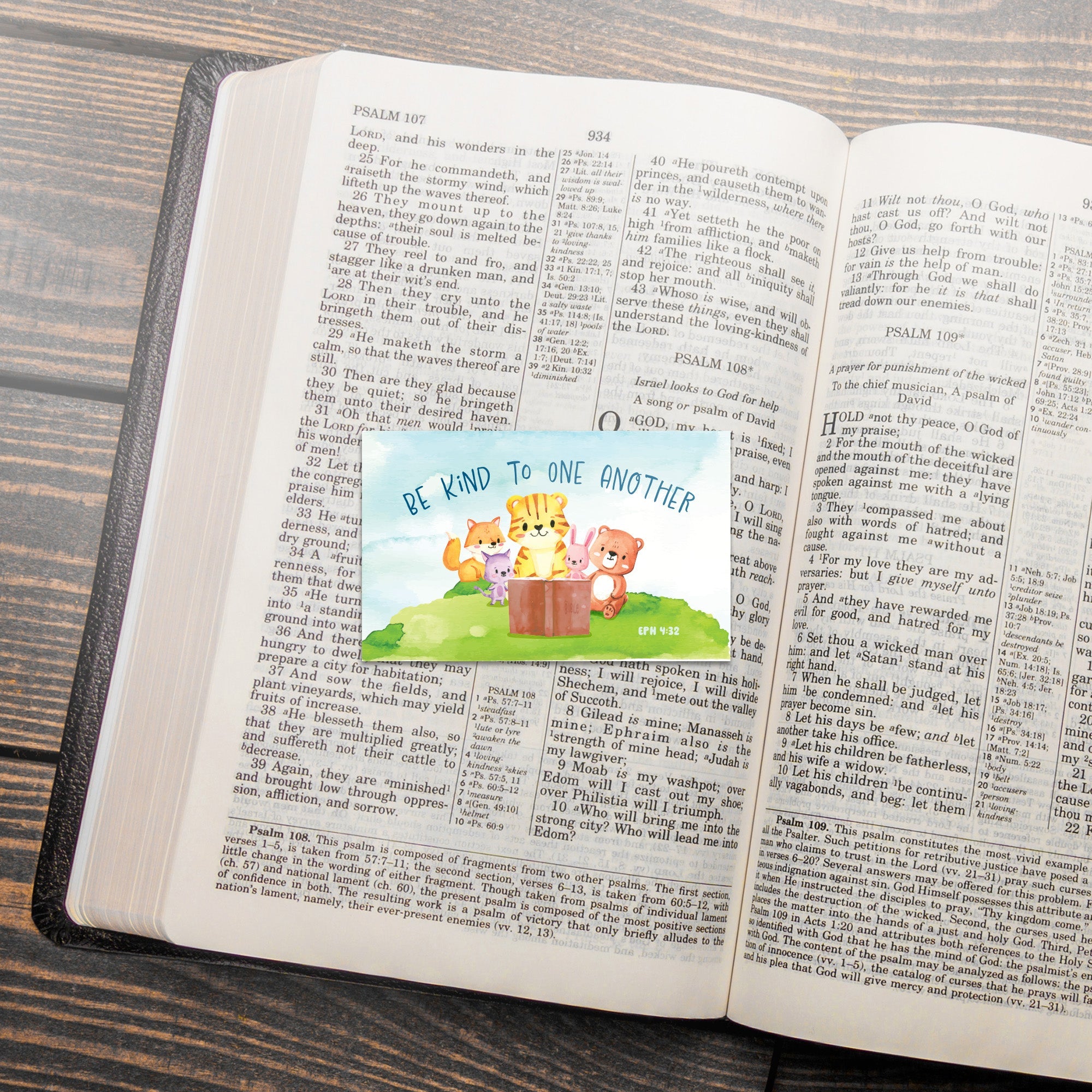 Animals, Be Kind, Eph 4:32, Pass Along Scripture Cards, Pack of 25