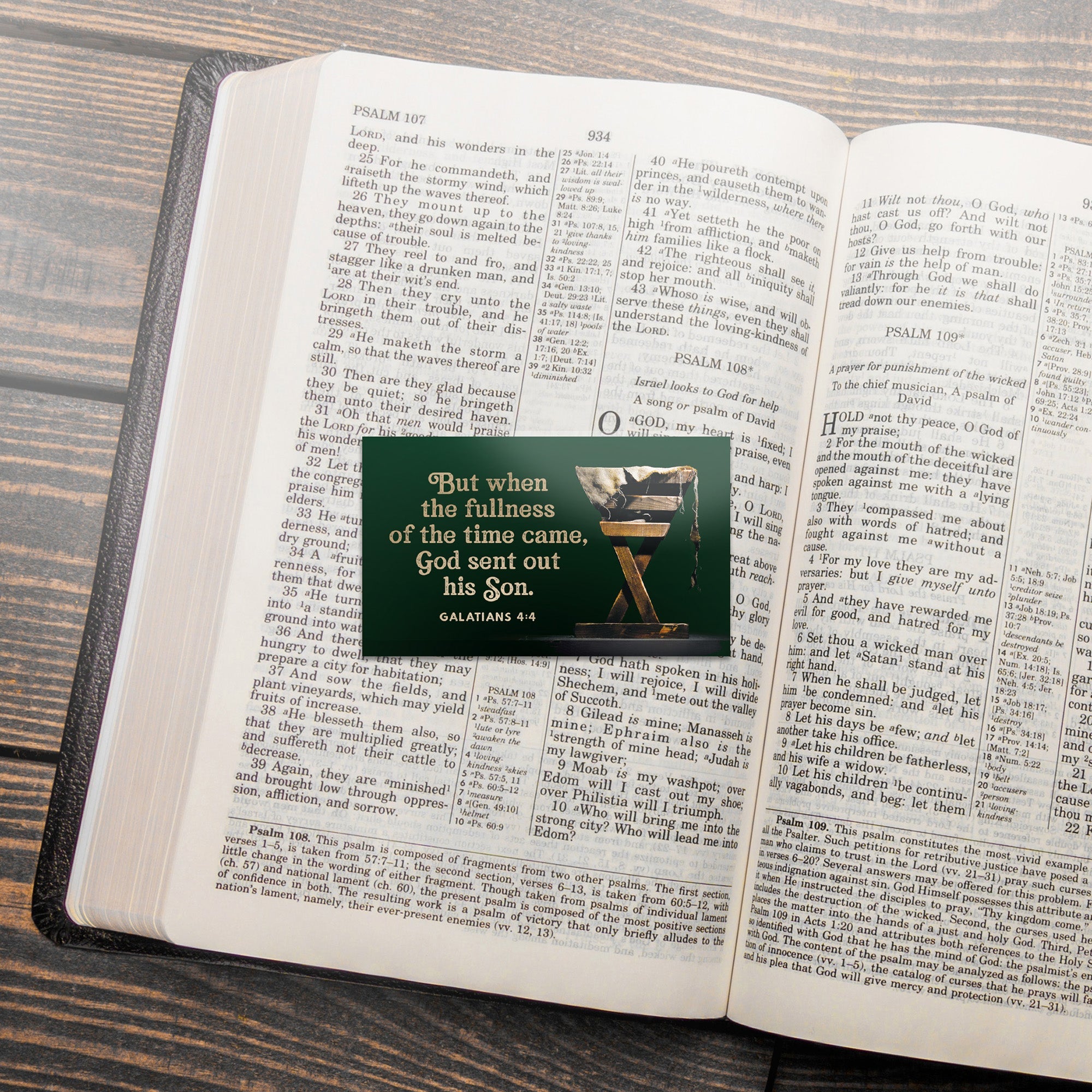 Fullness of Time, Galatians 4:4, Pass Along Scripture Cards, Pack of 25