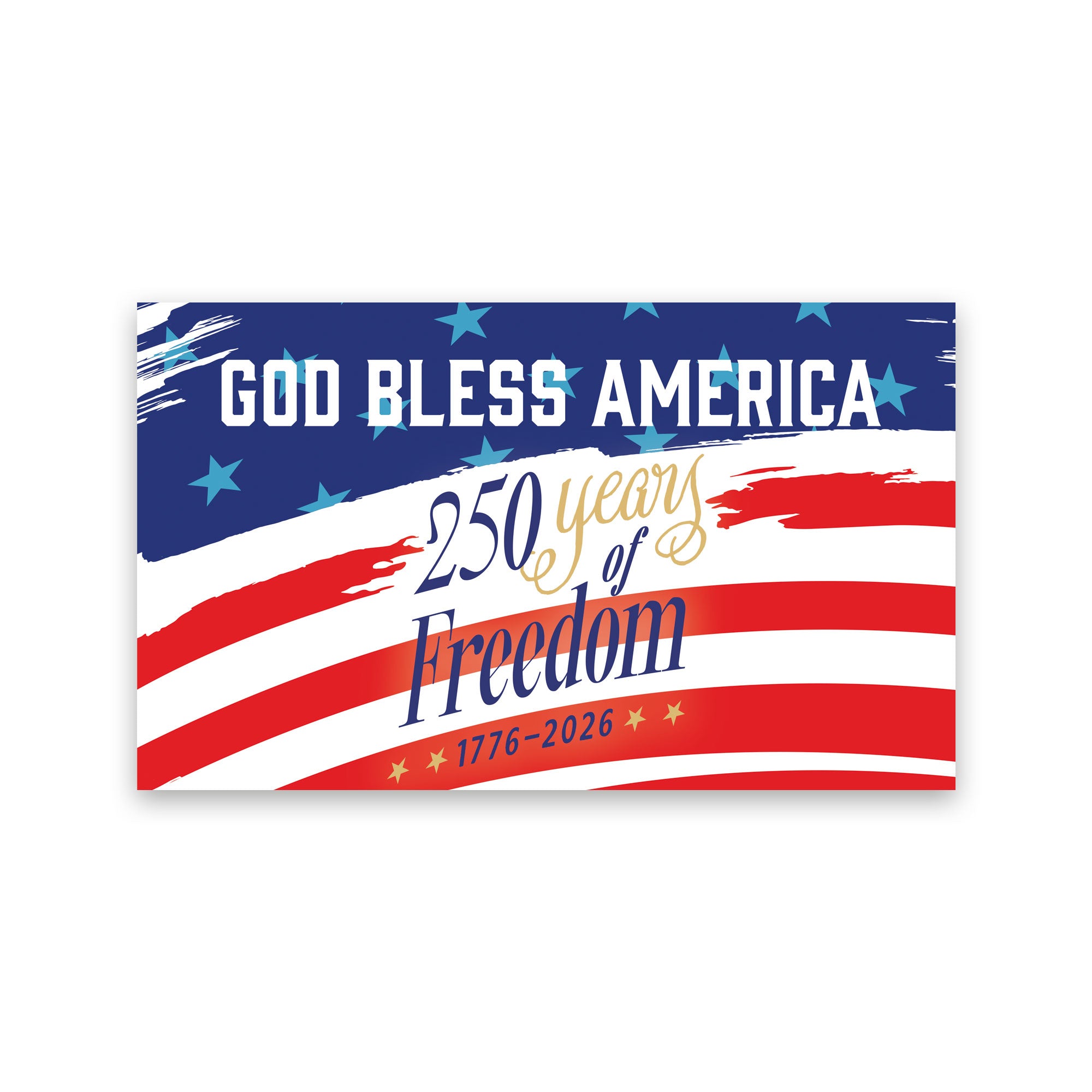 God Bless America - 250 Years of Freedom, Psalm 33:12, Pass Along Scripture Cards, Pack of 25