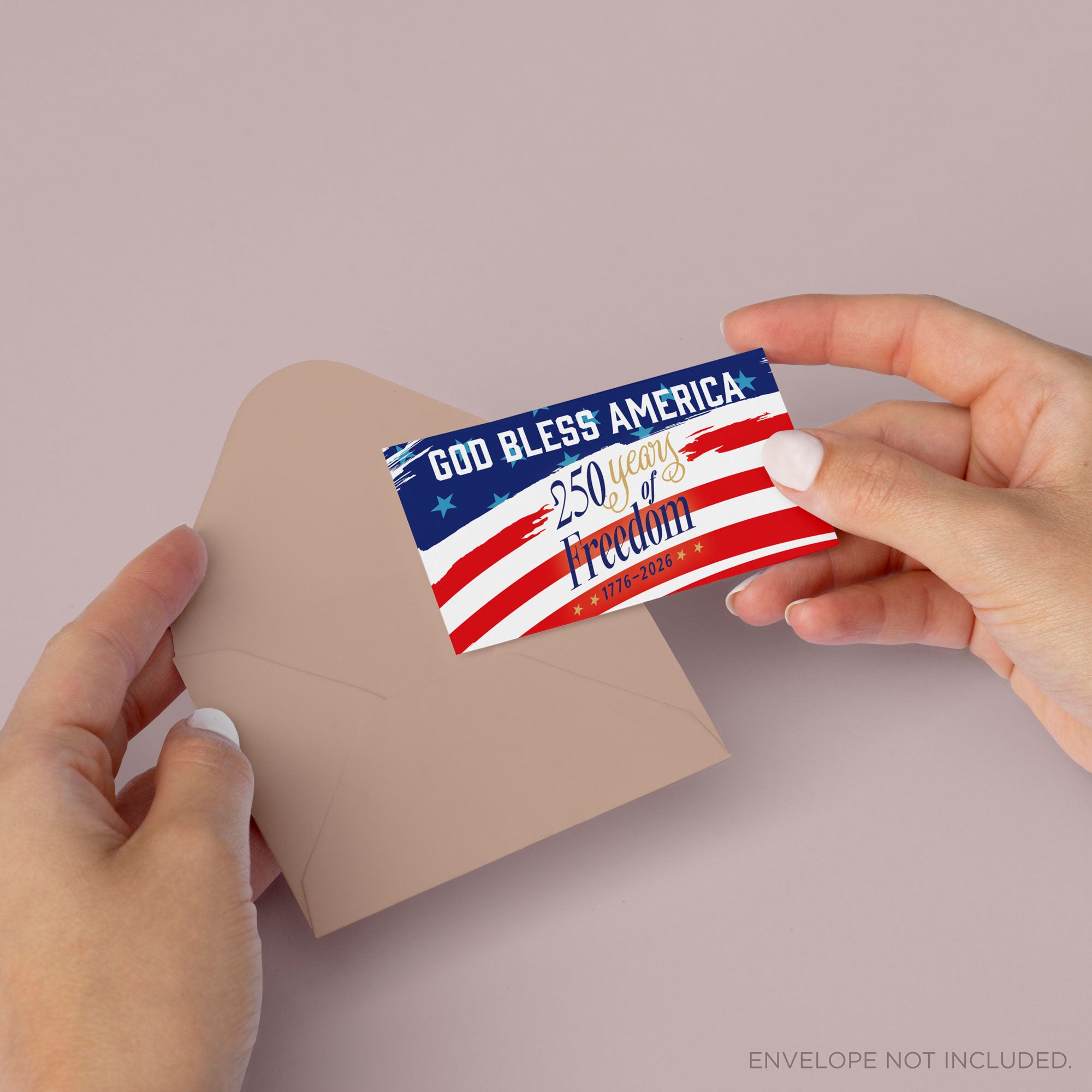 God Bless America - 250 Years of Freedom, Psalm 33:12, Pass Along Scripture Cards, Pack of 25