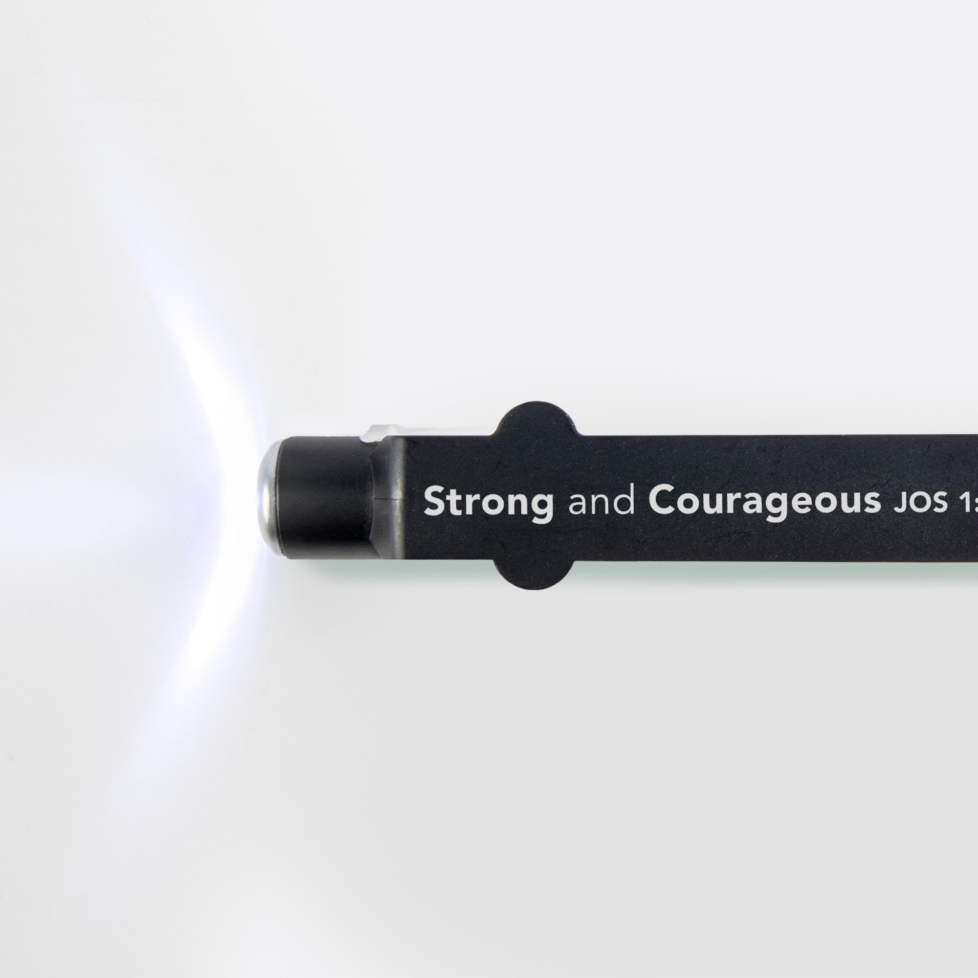 4-in-1 Pen Black – Strong and Courageous, Jos 1:9