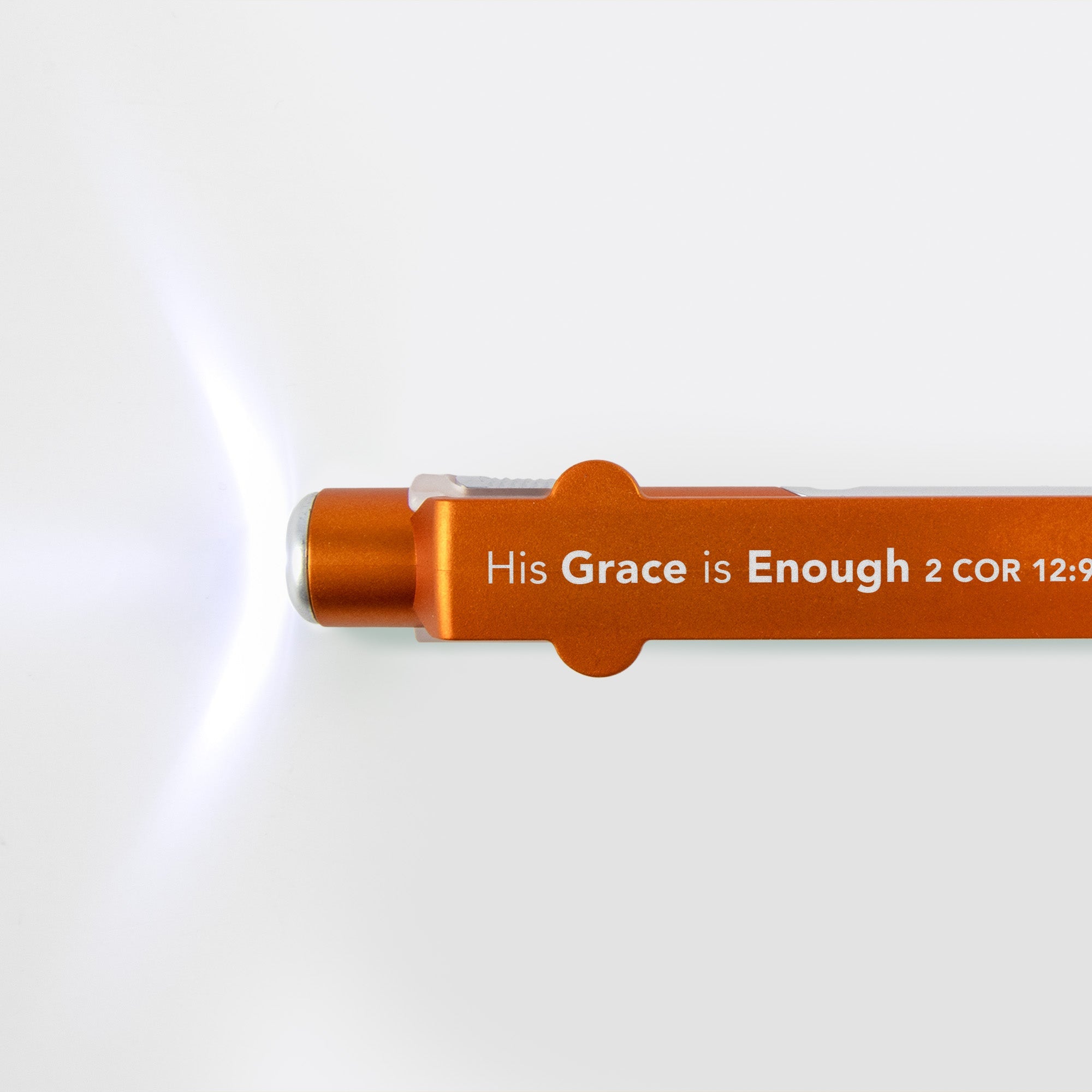 4-in-1 Pen Orange – His Grace is Enough, 2 Cor 12:9