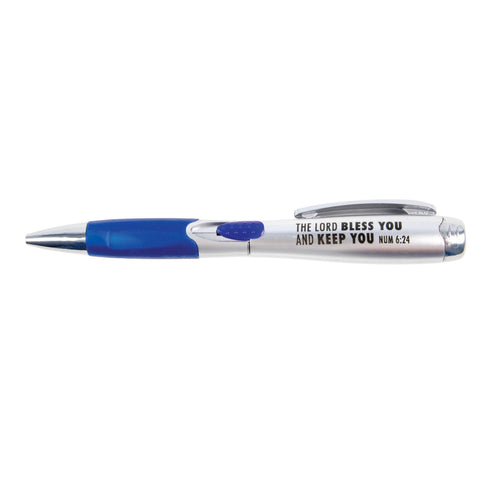 Flashlight Pen Blue – Bless You, Num 6:24