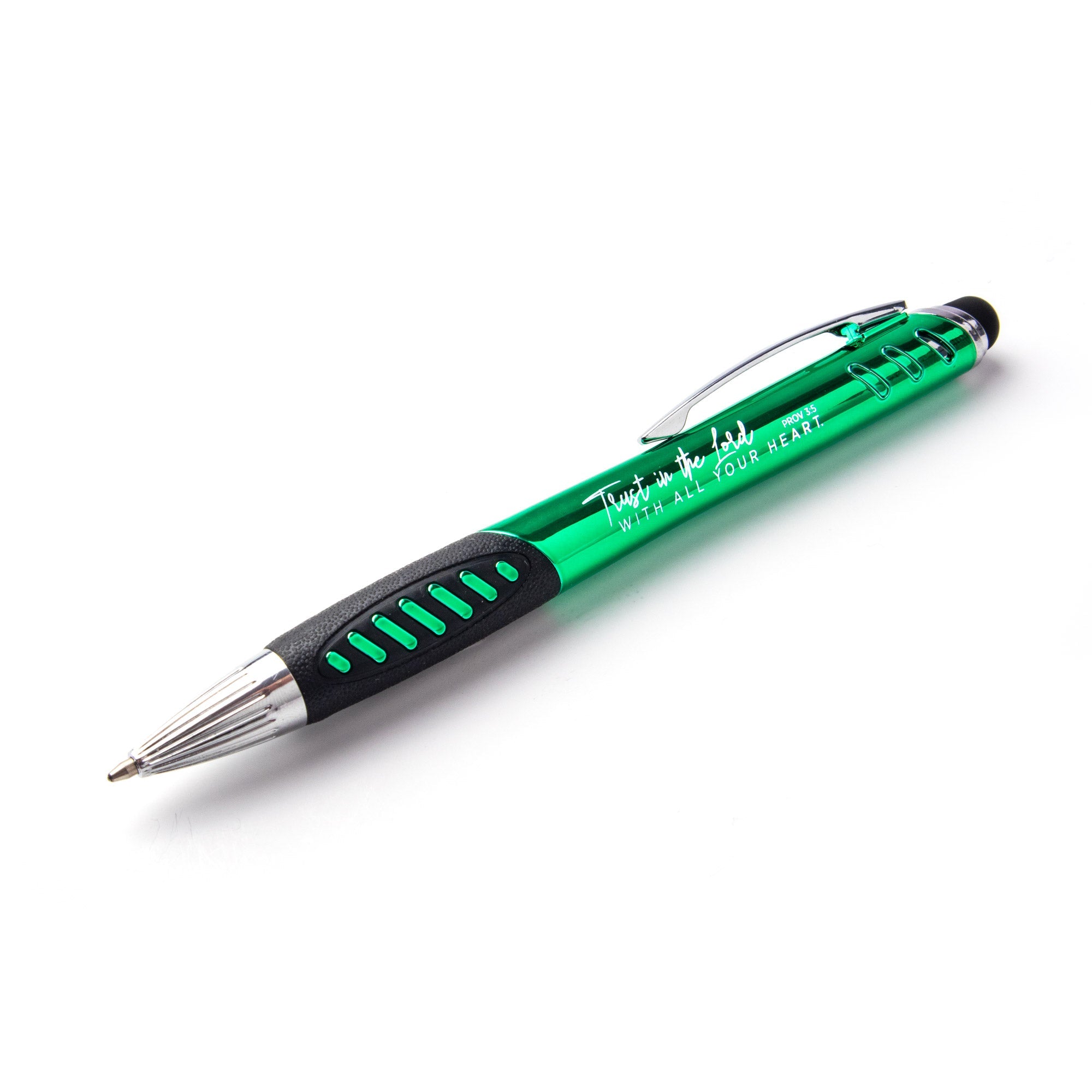 Trust in the Lord Light Up Scripture Pens - Green