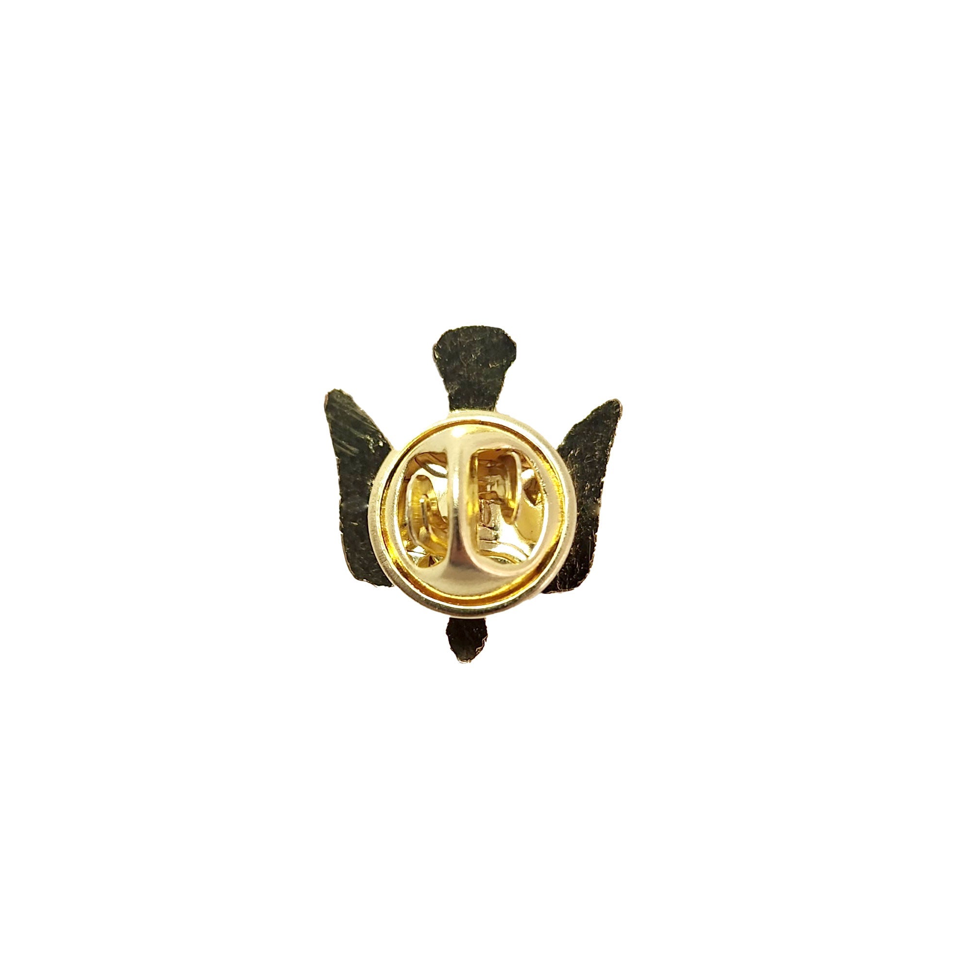 Metal Pin on Card, Confirmation Dove – Gold with white enamel