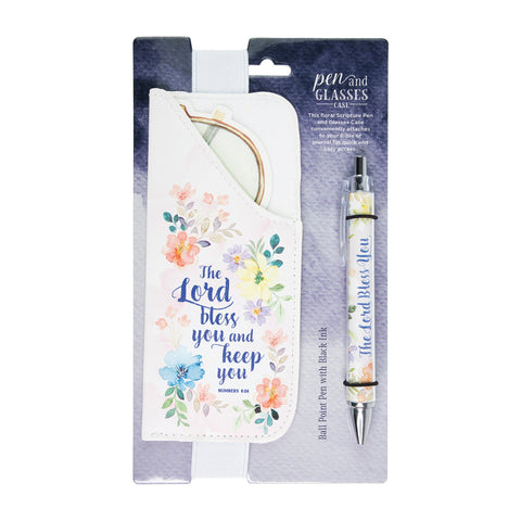 Pen and Glasses Case, The Lord Bless You, Numbers 6:24