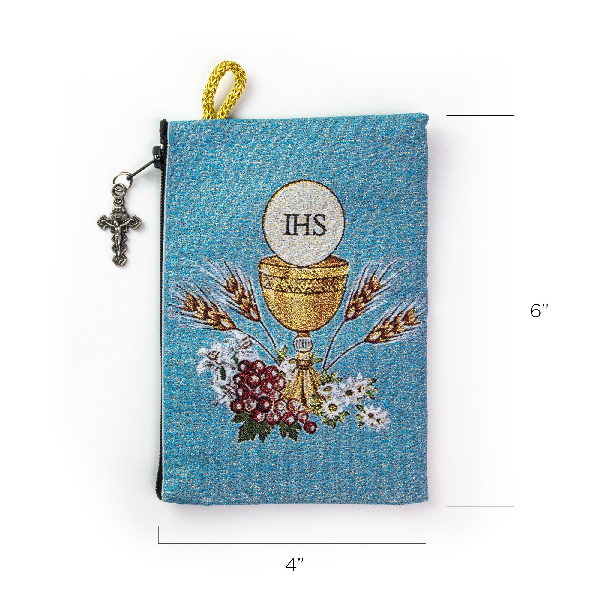 Rosary Pouch - First Communion and Joshua 1:9