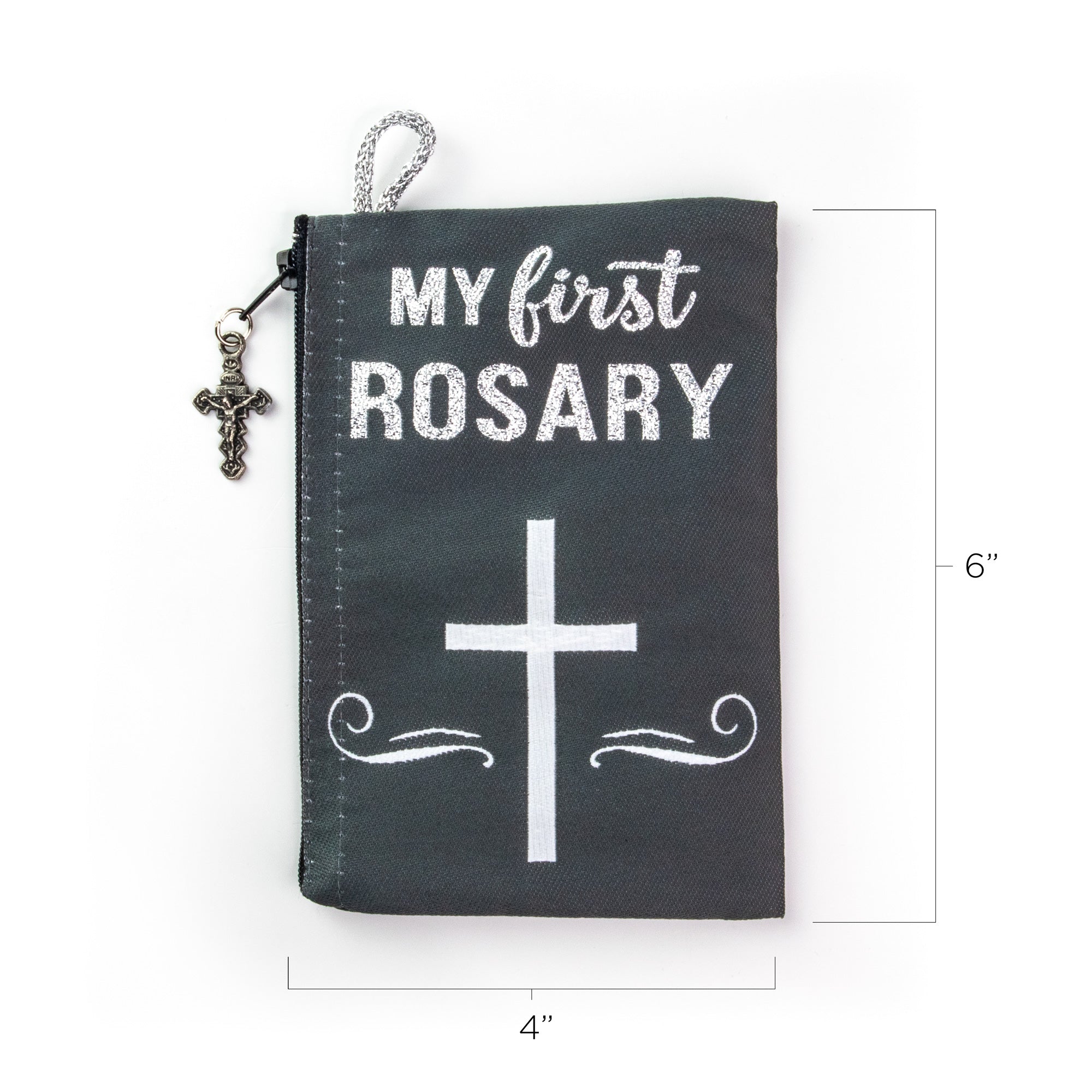 Needzo Sports Rosary With Camo Pouch - Soccer Bead Catholic Prayer Beads For Kids & Teens