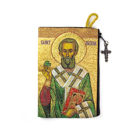 Rosary Pouch - Saint Patrick and Prayer from Saint Patrick’s Breastplate
