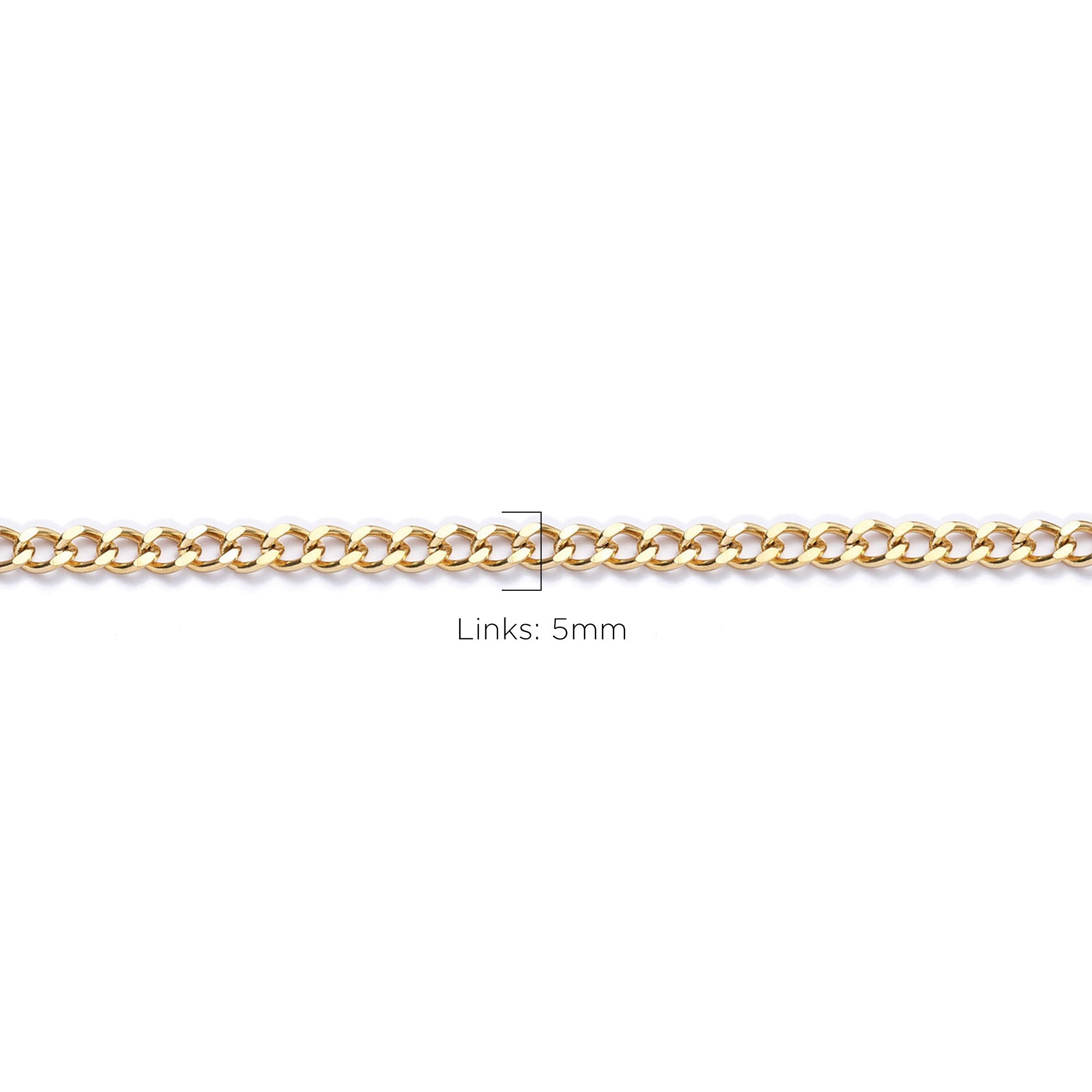Stainless Steel Cuban Chain – Gold Color