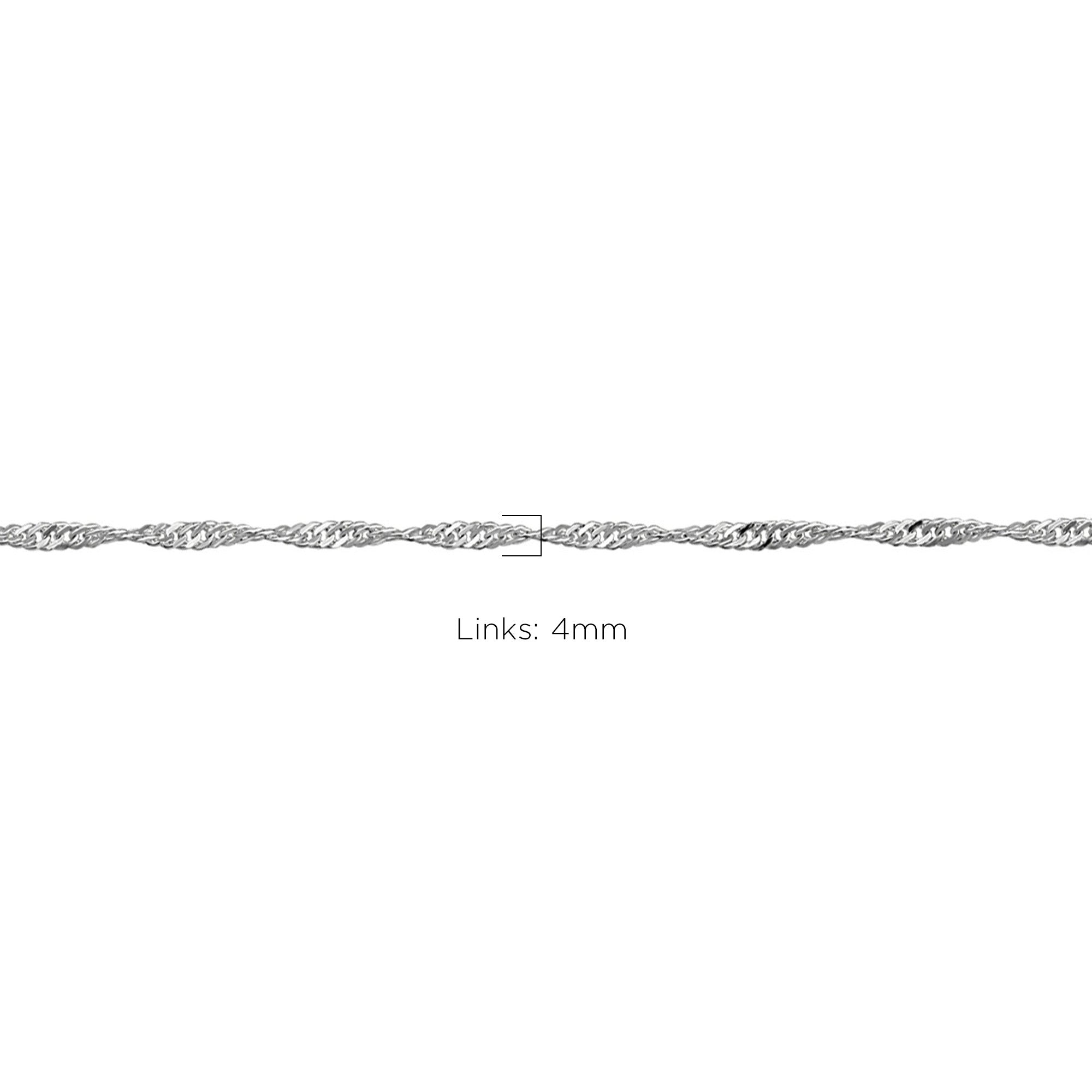 Stainless Steel Water Wave Chain – Silver Color