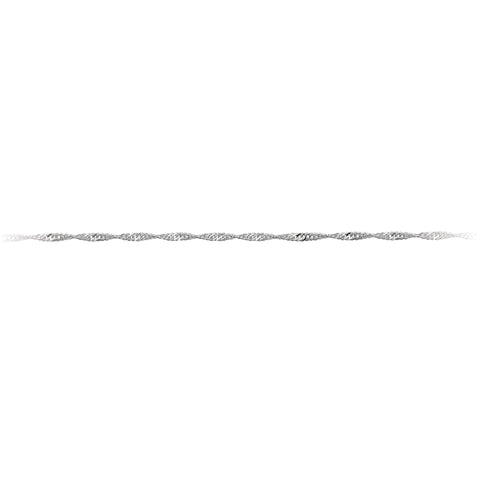 Stainless Steel Water Wave Chain – Silver Color