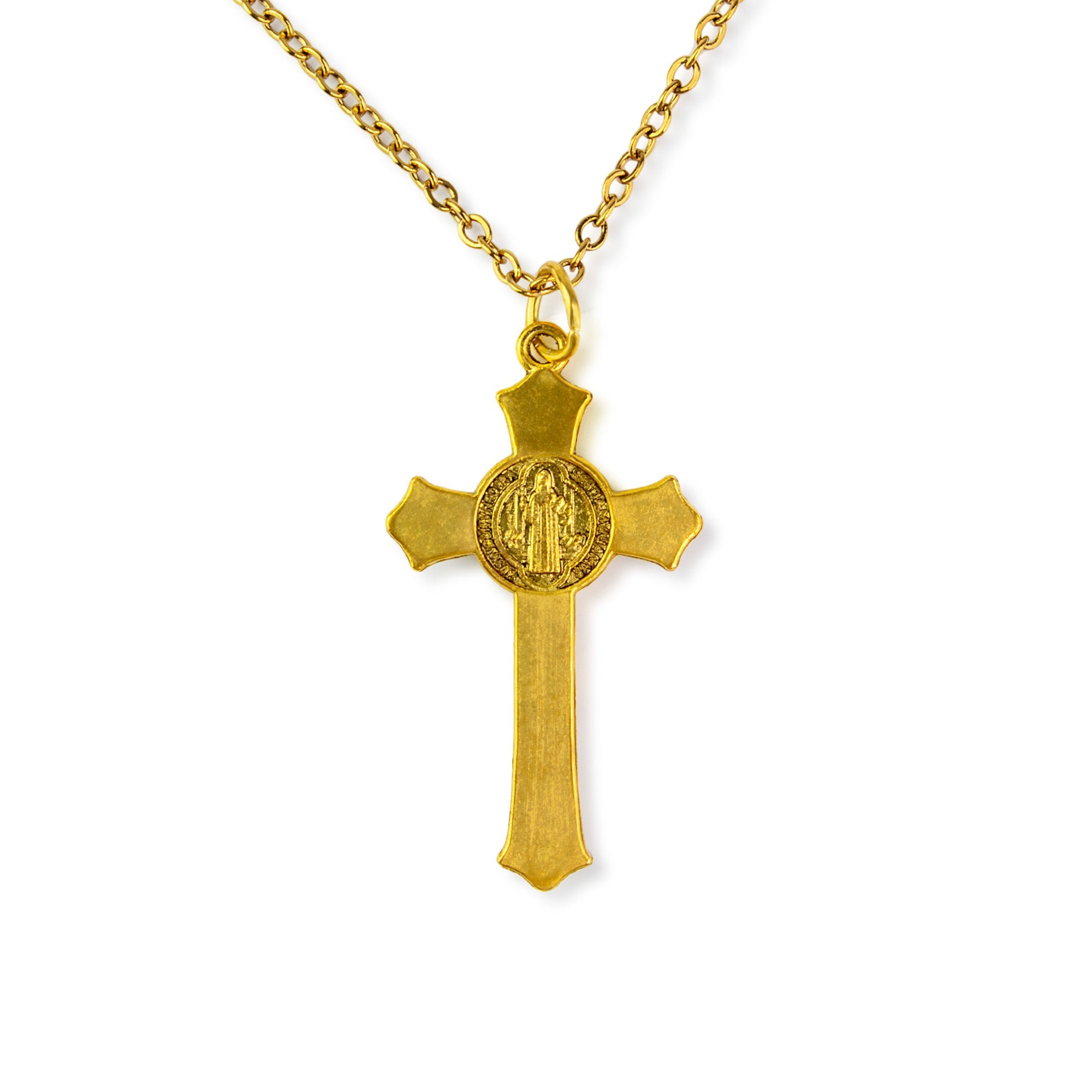 Saint Benedict Crucifix – Gold Color