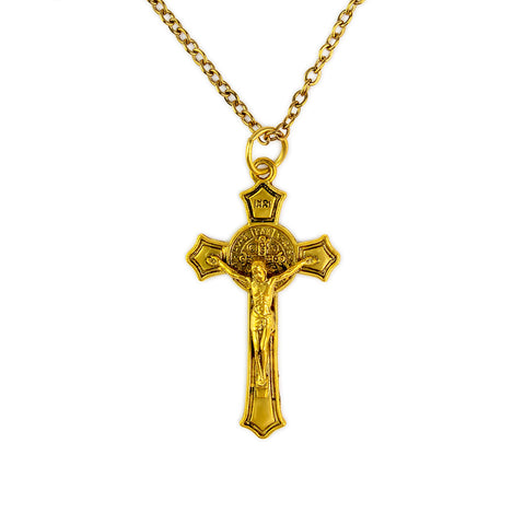 Saint Benedict Crucifix – Gold Color