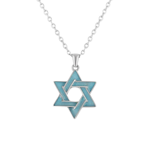 Stainless Steel Star of David Pendant