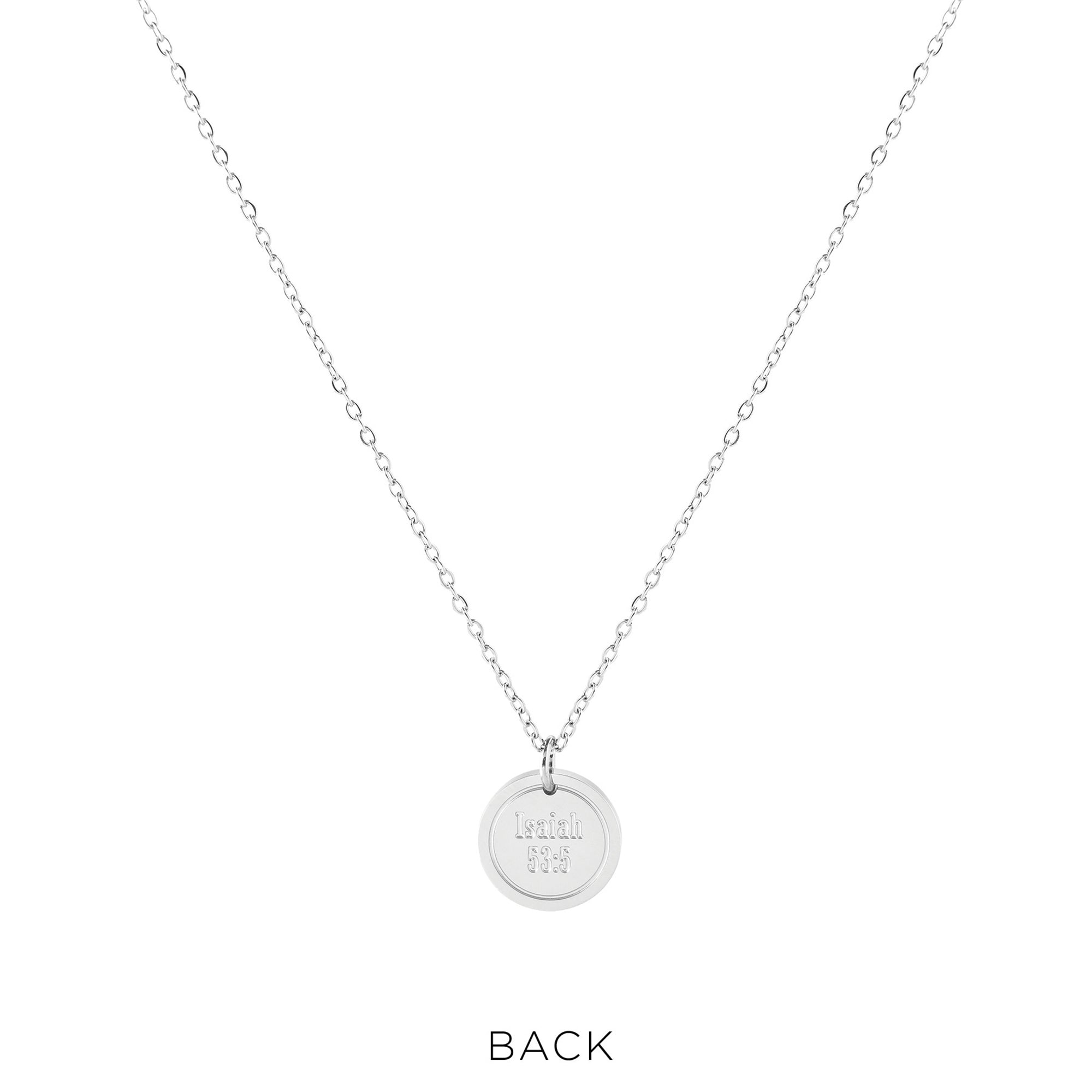At the Cross Stainless Steel Medallion Pendant with Card