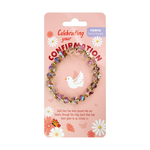 Butterfly Stretch Bracelet Purple, Confirmation