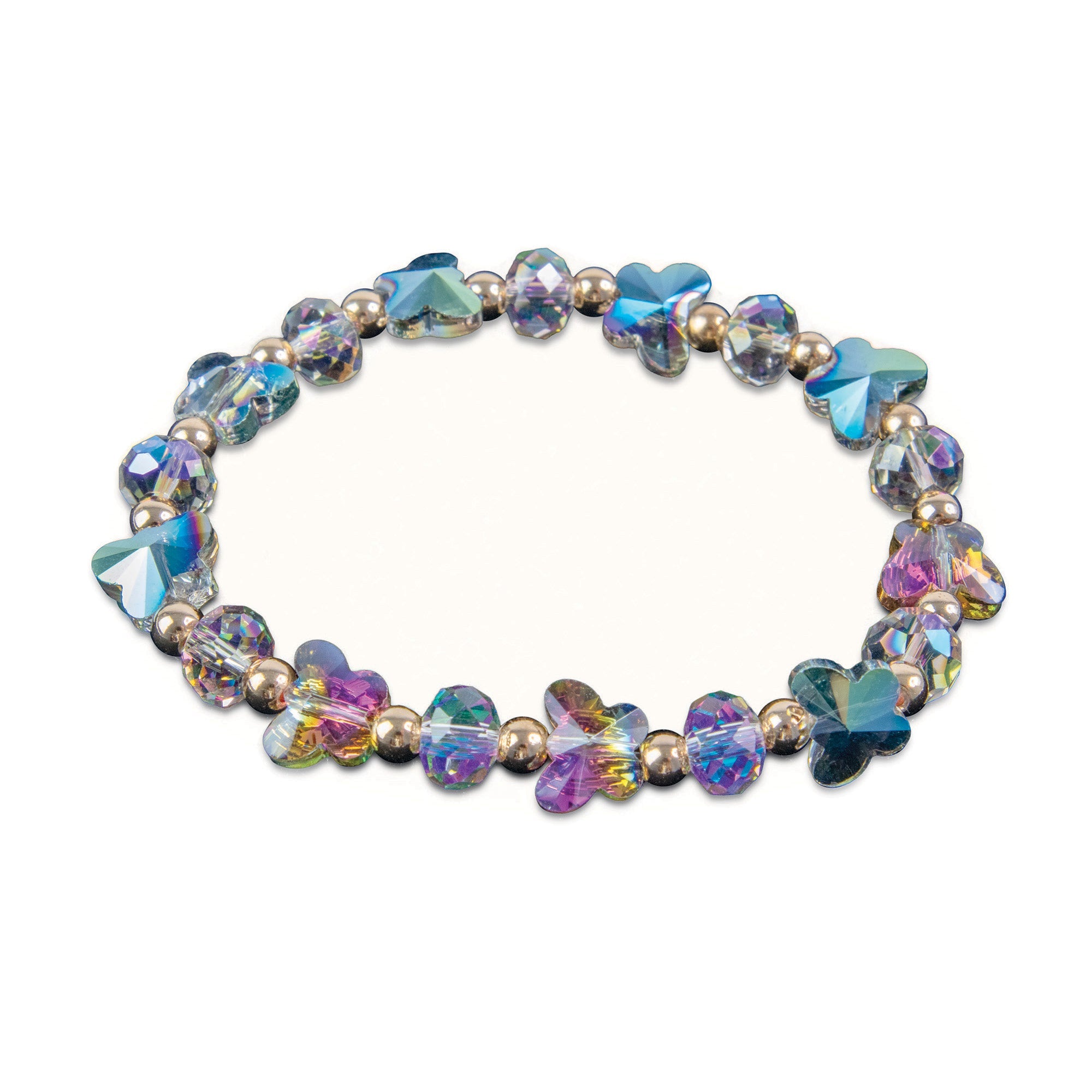 Butterfly Stretch Bracelet Purple, Baptism