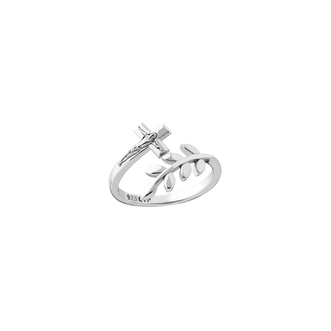 Olive Branch and Simple Crucifix