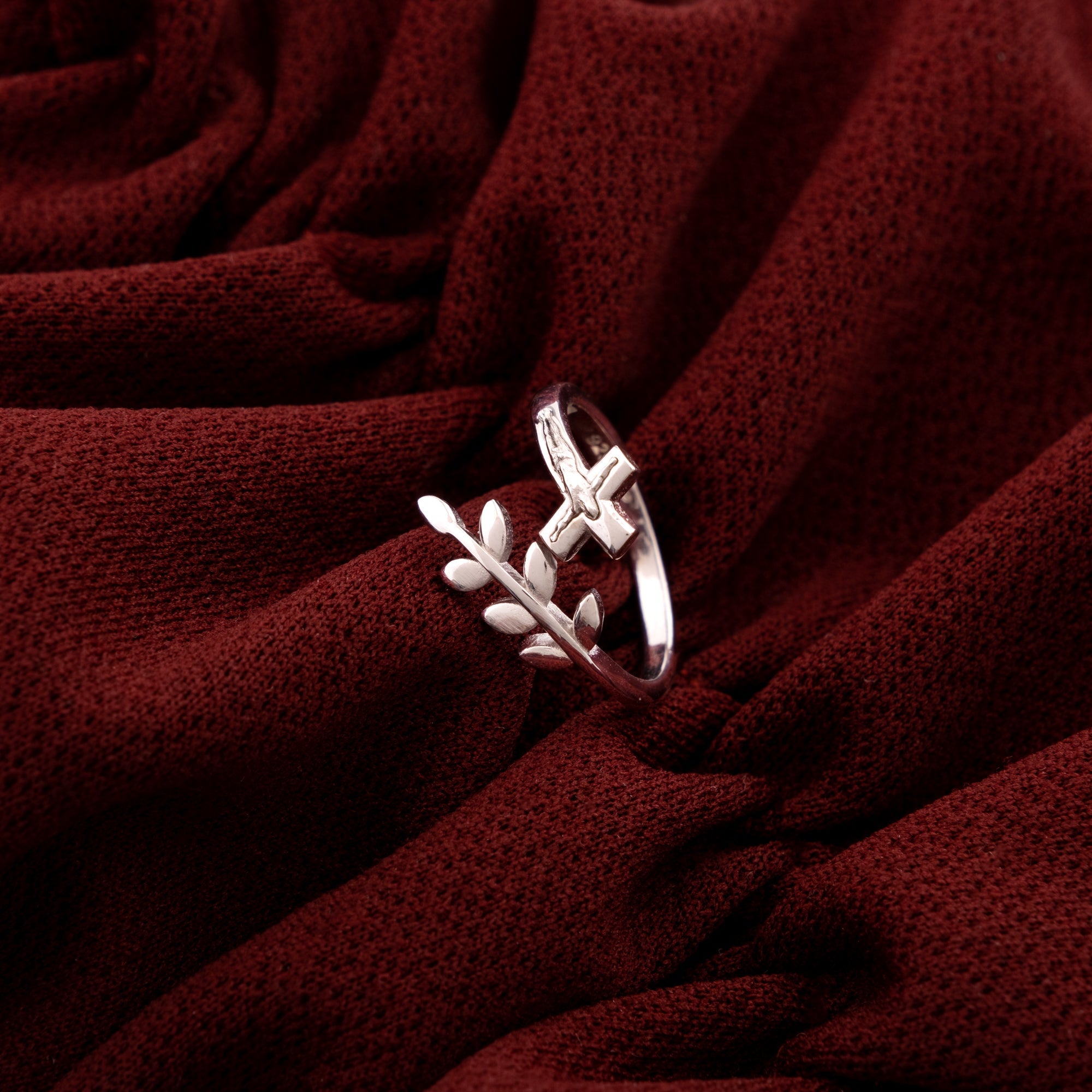 Olive Branch and Simple Crucifix