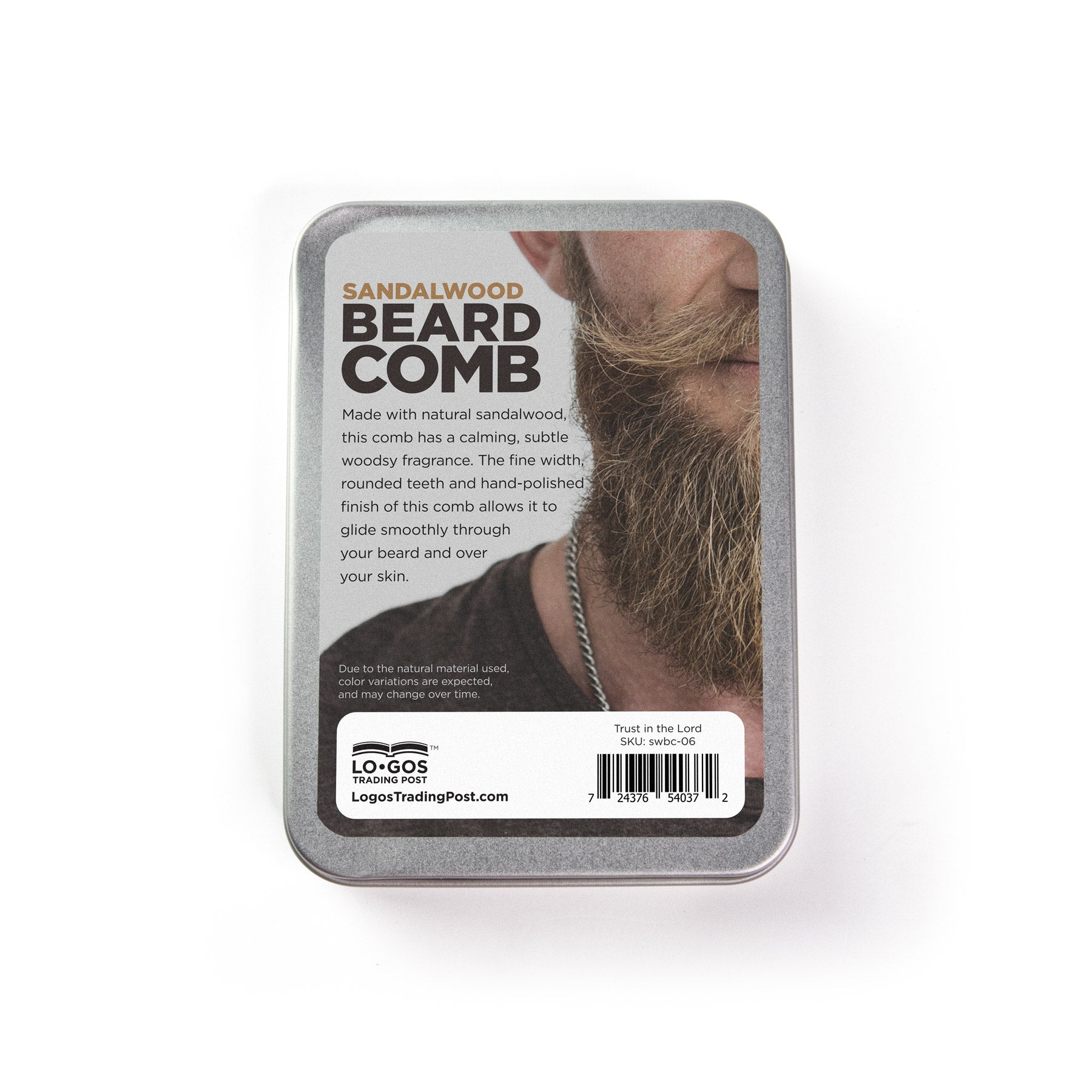 Trust in the Lord – Sandalwood Beard Comb