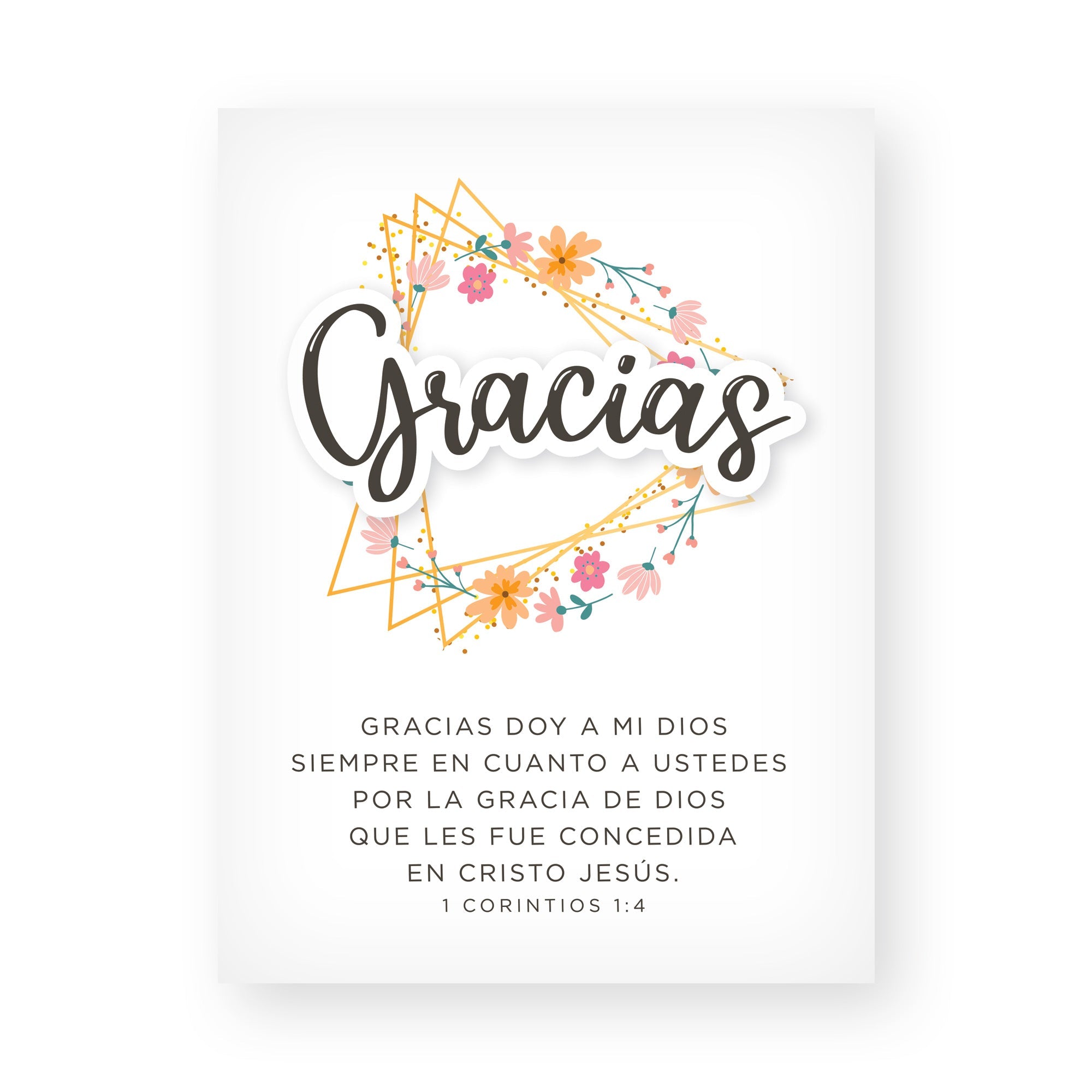 Thank You Cards with 1 Corinthians 1:4 – Spanish