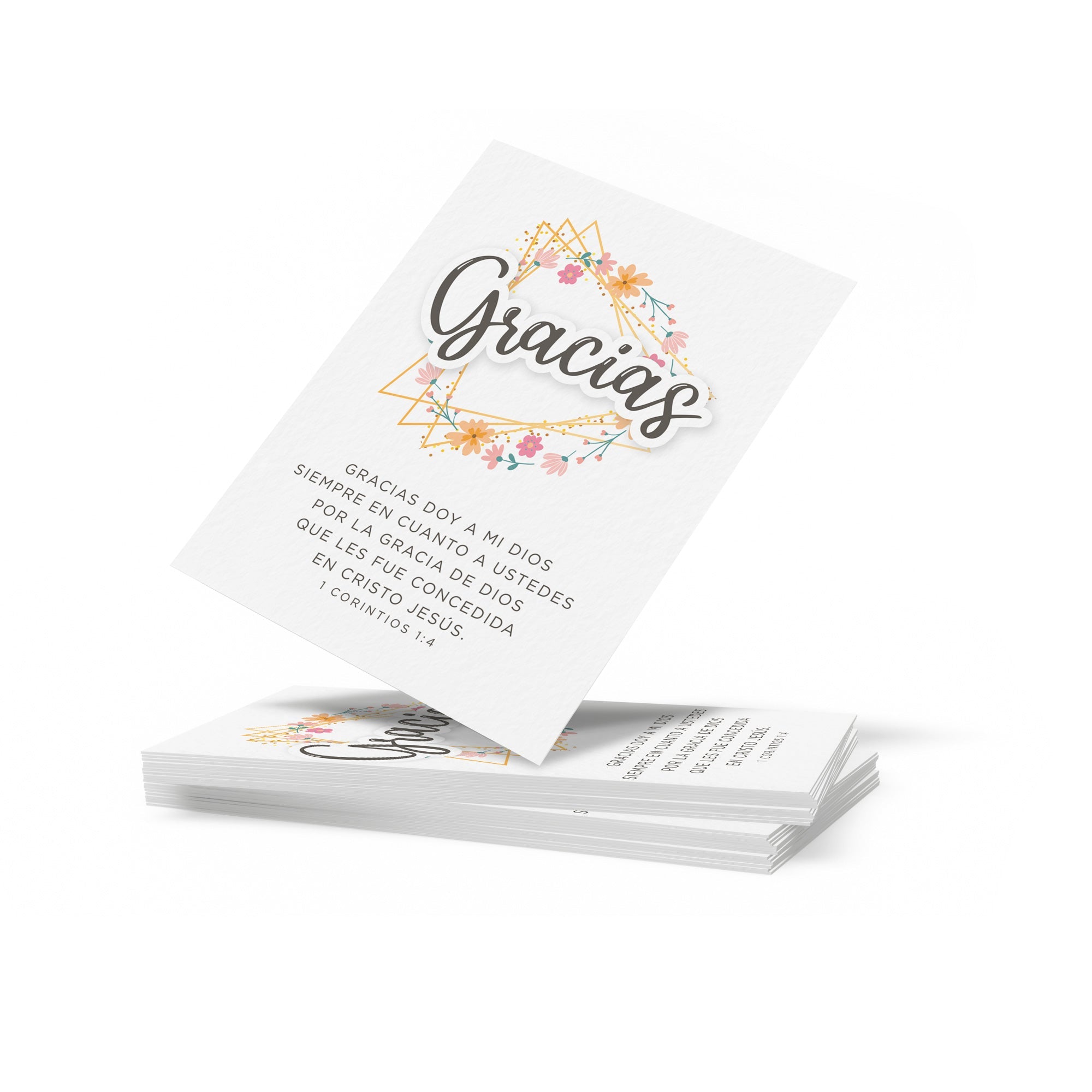 Thank You Cards with 1 Corinthians 1:4 – Spanish