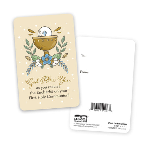 Wallet Scripture Card, First Communion