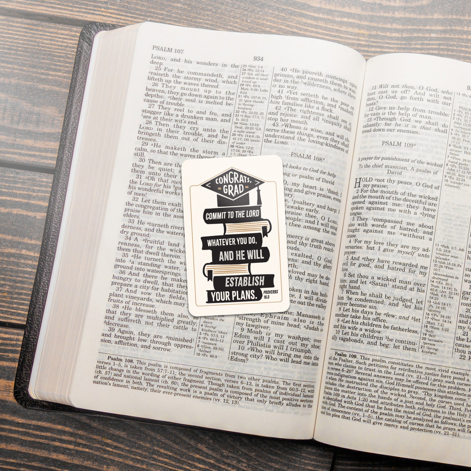 Wallet Scripture Card, Graduation Male – Proverbs 16:3