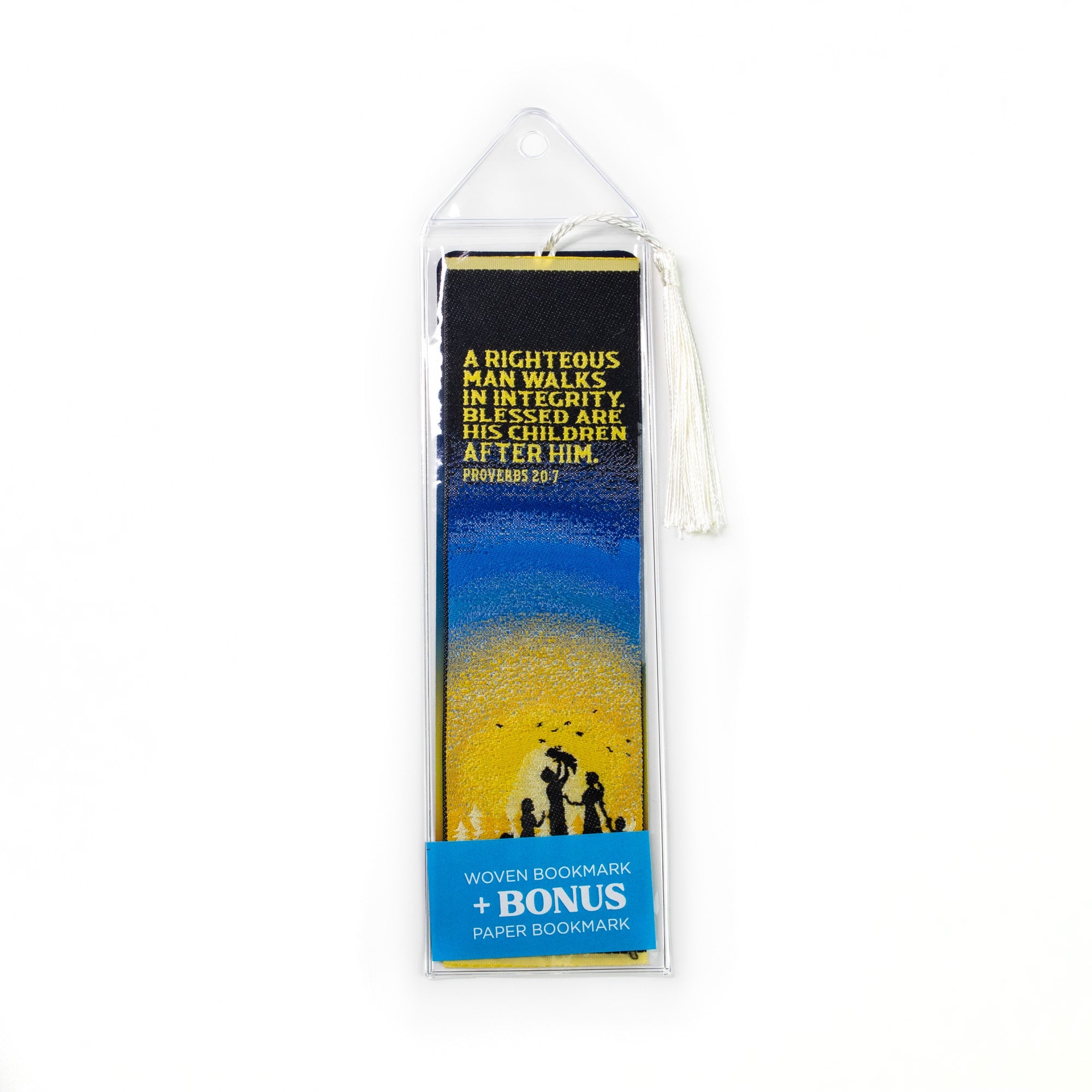 Integrity Bookmarks A righteous man walks in integrity - Proverbs 20:7 Woven and Tasseled ...