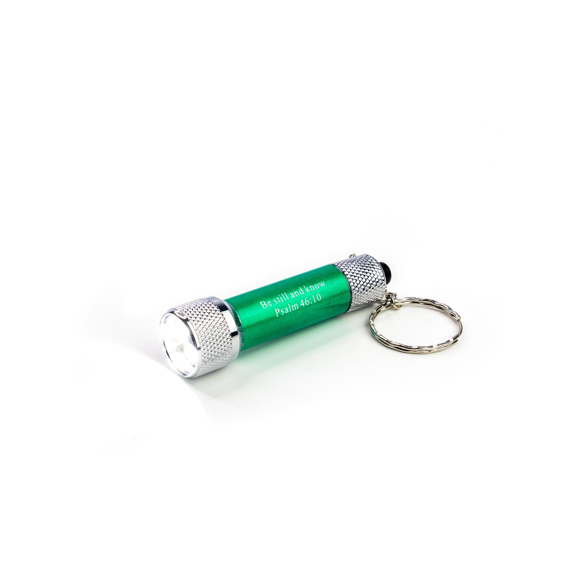 Be Still - Green 5 LED Flashlight Keychain