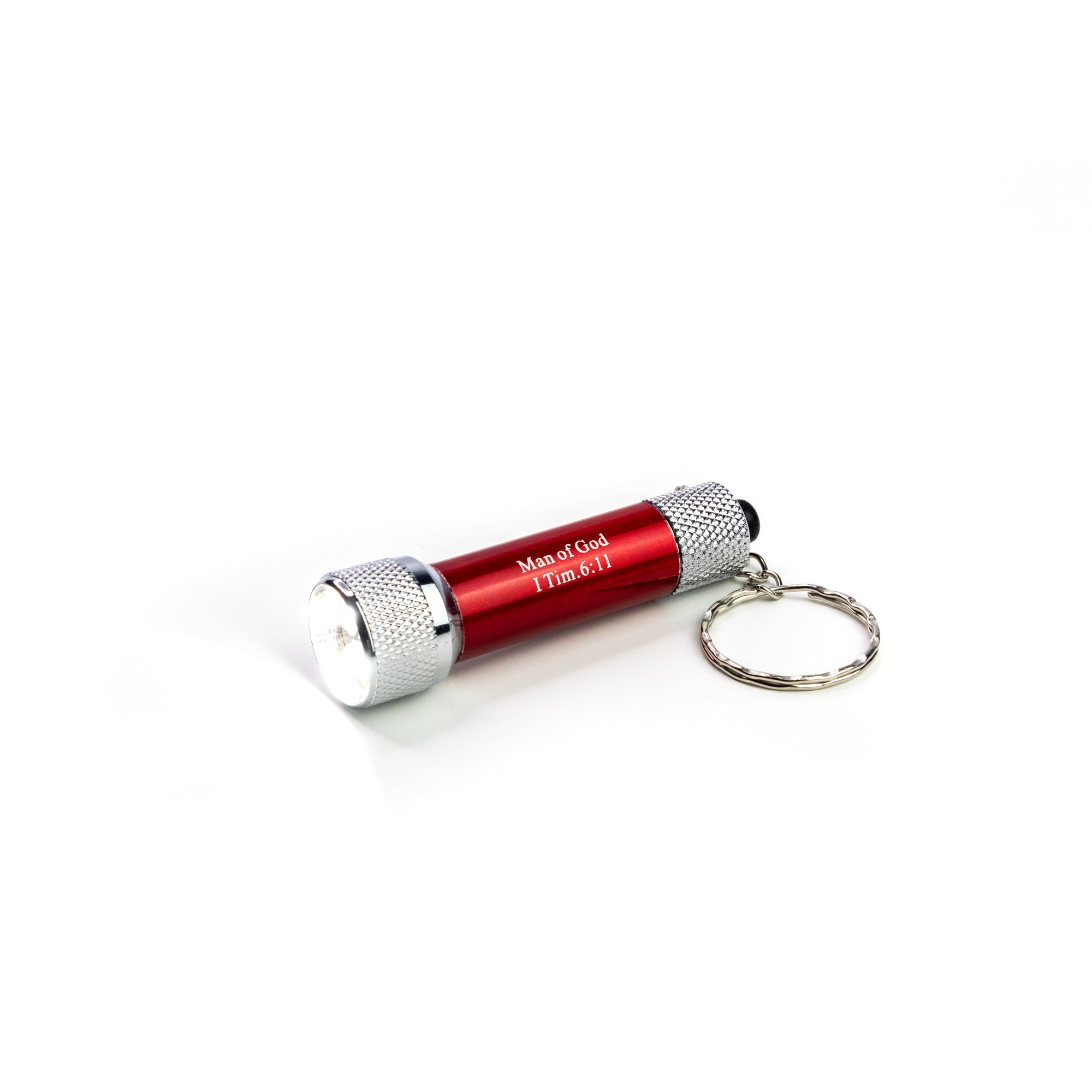 Man of God - Red 5 LED Flashlight Keychain
