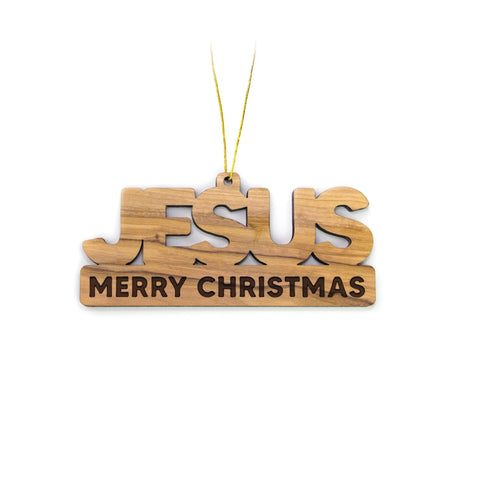 2D Christmas Ornament – Jesus Merry Christmas
