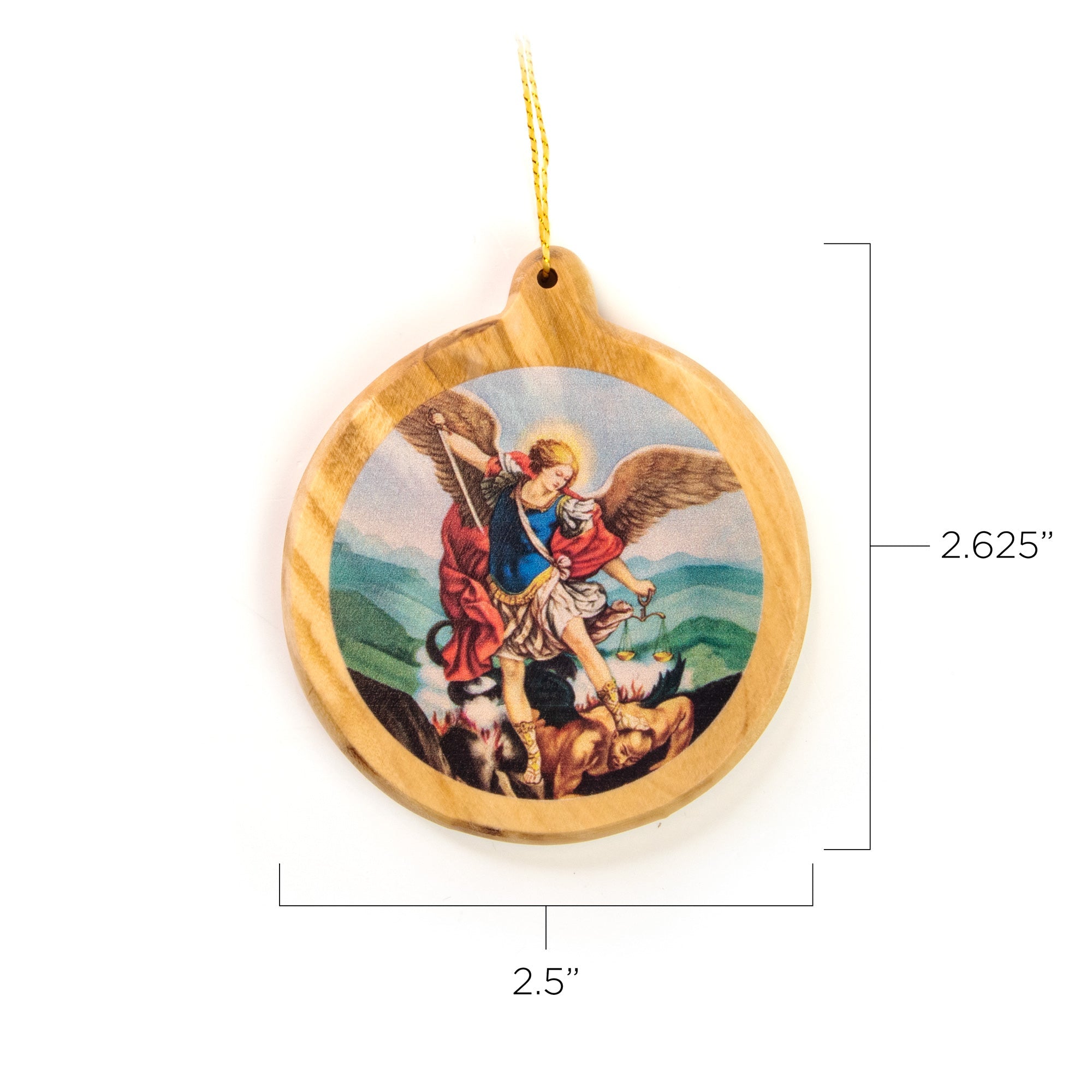 Thick Round Icon Ornament – Saint Michael
