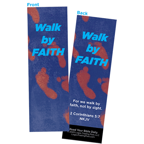 Children and Youth Bookmark, Walk by Faith, 2 Corinthians 5:7, Pack of 25