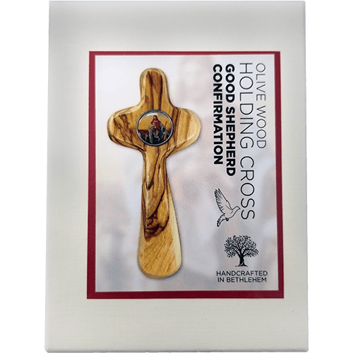 Comfort Cross-2.75 olivewood pocket cross — Good Shepherd Books & Gifts