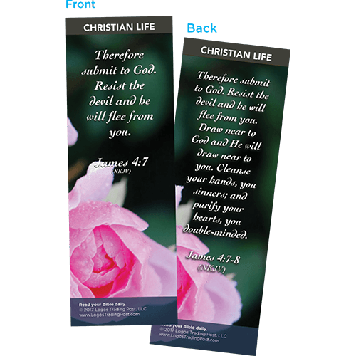 Therefore Submit to God Bookmarks, Pack of 25 - Christian Bookmarks