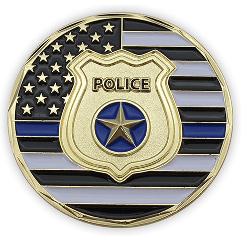 Police Appreciation Gold Plated Challenge Coin