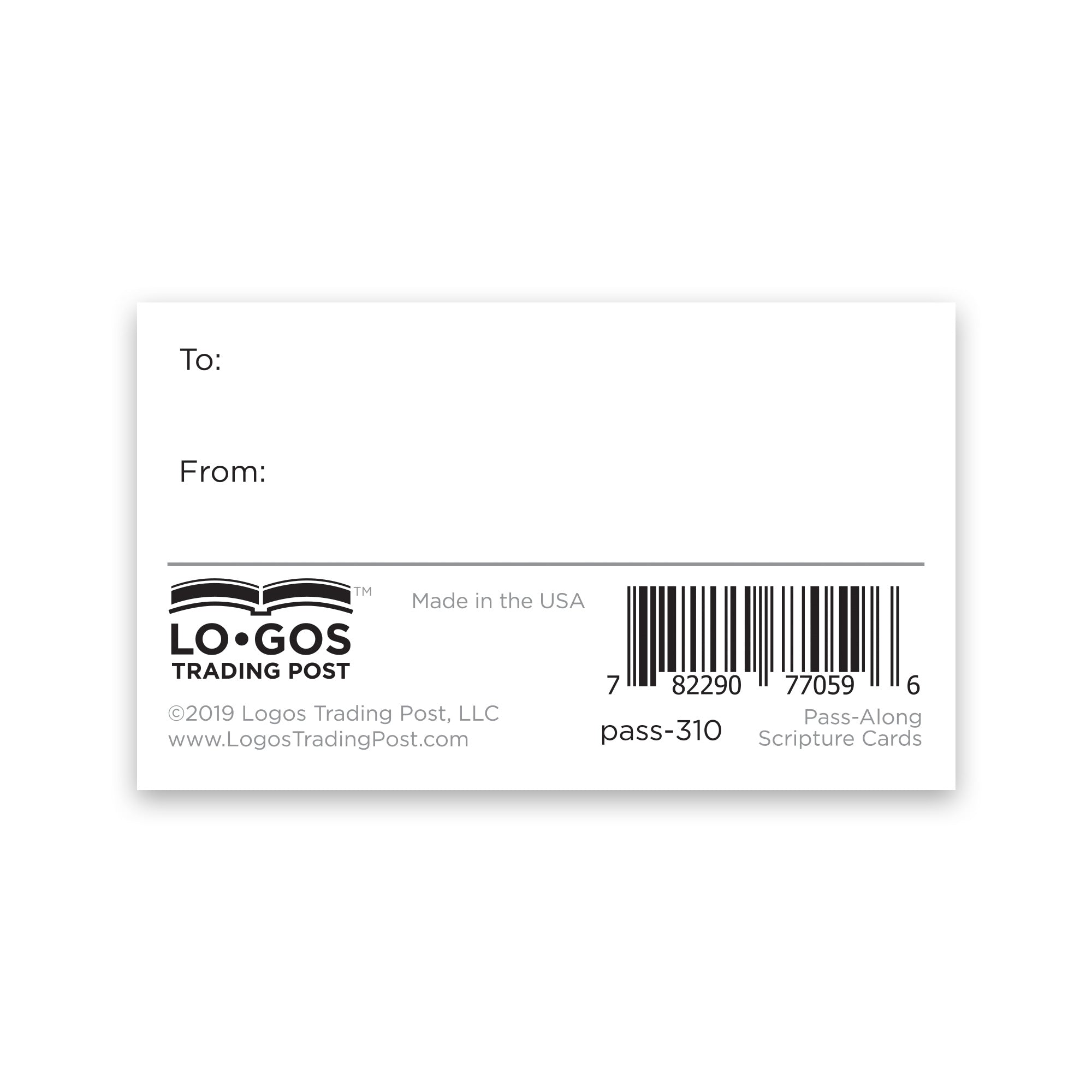 Children and Youth, Pass Along Scripture Cards, God Loves You, Pack of 25