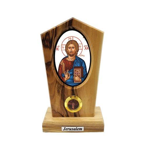Jesus King of the Universe (Byzantine) Olive Wood Icon Plaque