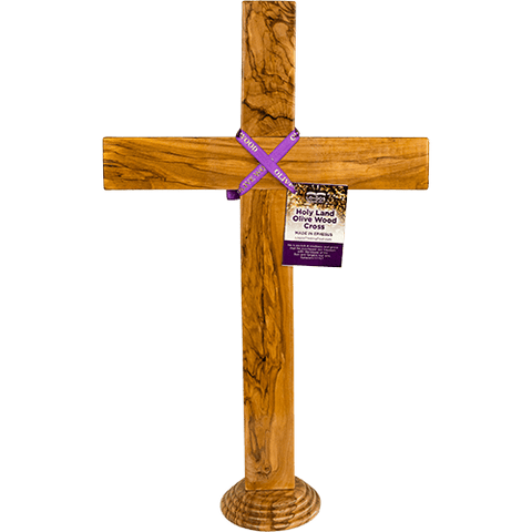 Large Olive Wood Standing Cross