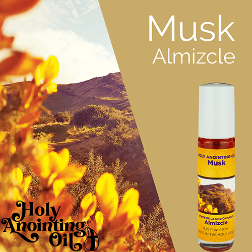 Musk Anointing Oil from Israel, Deluxe Gift Box Set - Gold