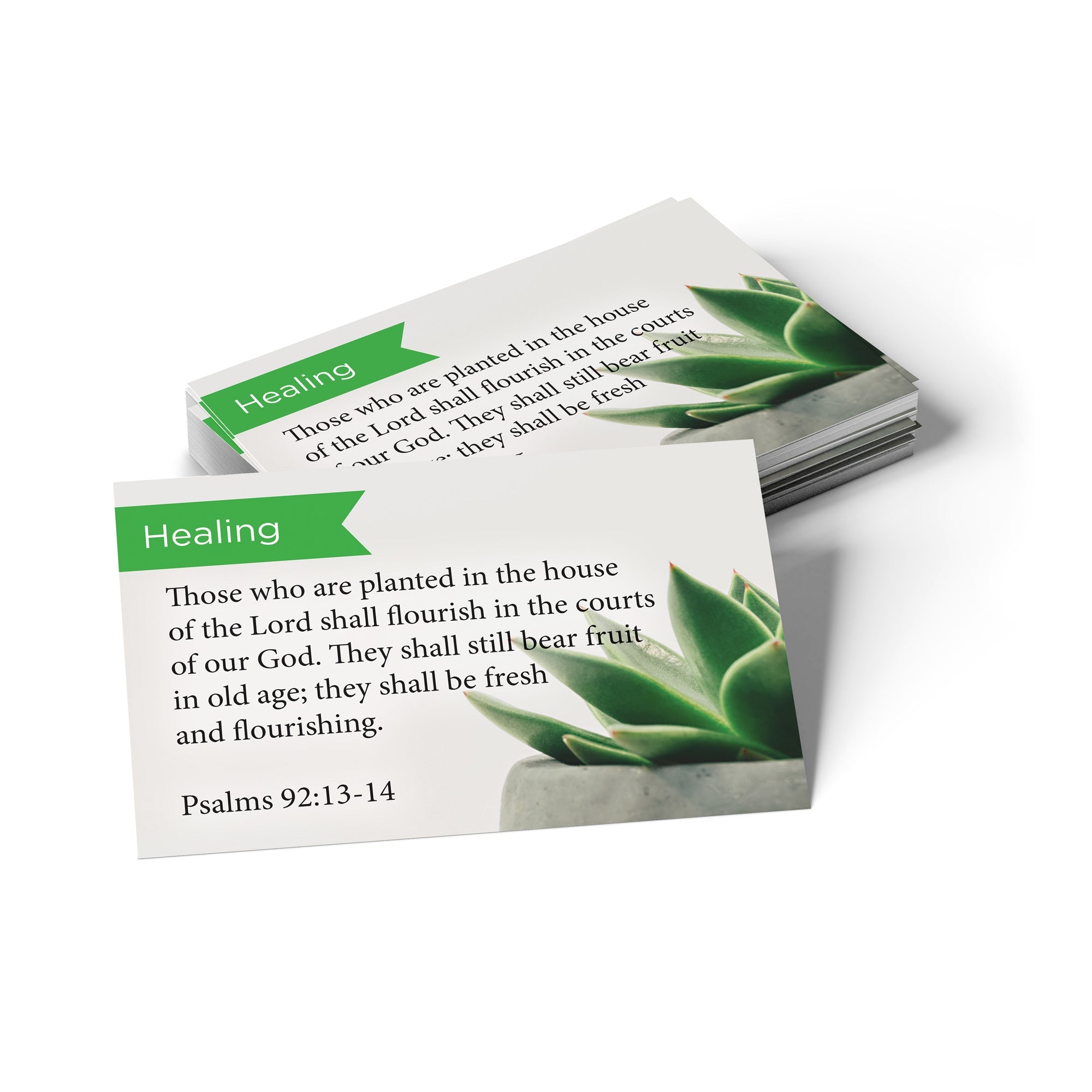 Pass Along Scripture Cards, Healing, Psalms, 92:13-14, Pack 25