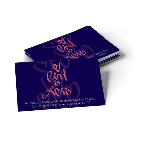 Children's Pass Along Scripture Cards - God is Love, Pack of 25